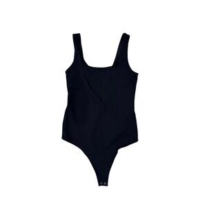 Abercrombie‎ & Fitch Soft A&F Collection Square Neck Bodysuit Black Medium